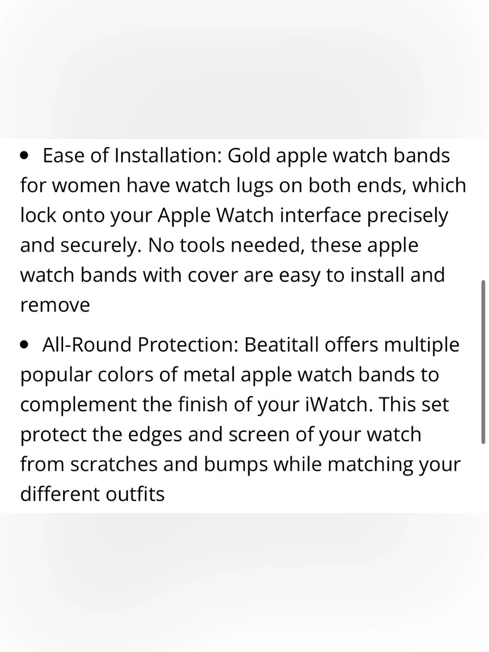Smartwatch Magnetic Band GOLD MESH (MEN/WOMEN)